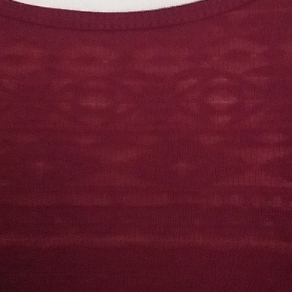 So Brand Burgundy Maroon Perfect Tank with Lace Type Fabric Weave Stretchy M - Picture 8 of 11